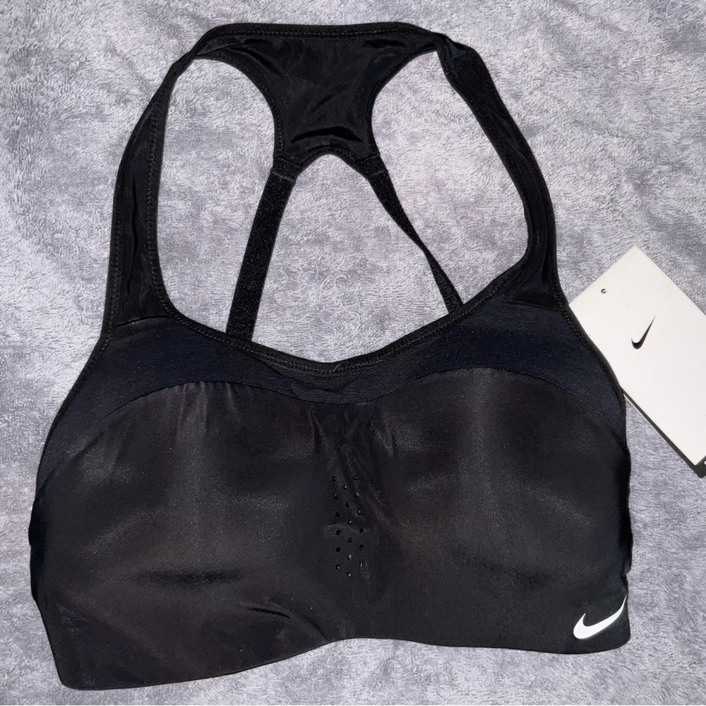 NIKE Dri Fit high support Black SPORTS BRA XS NWT